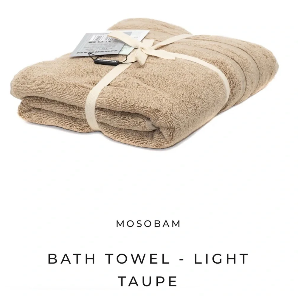 Mosobam with OEKO-TEX Set of 2 Luxury Bamboo Bath Towels